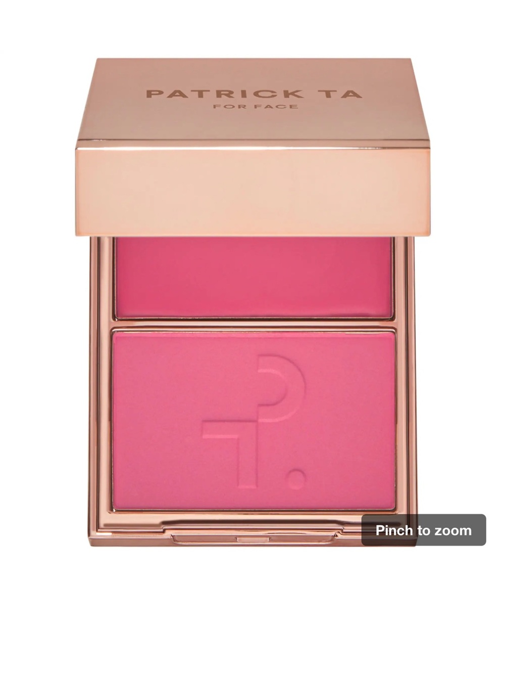 Patrick Ta Cream & Powder Blush Duo - Pink shade : She’s A Doll